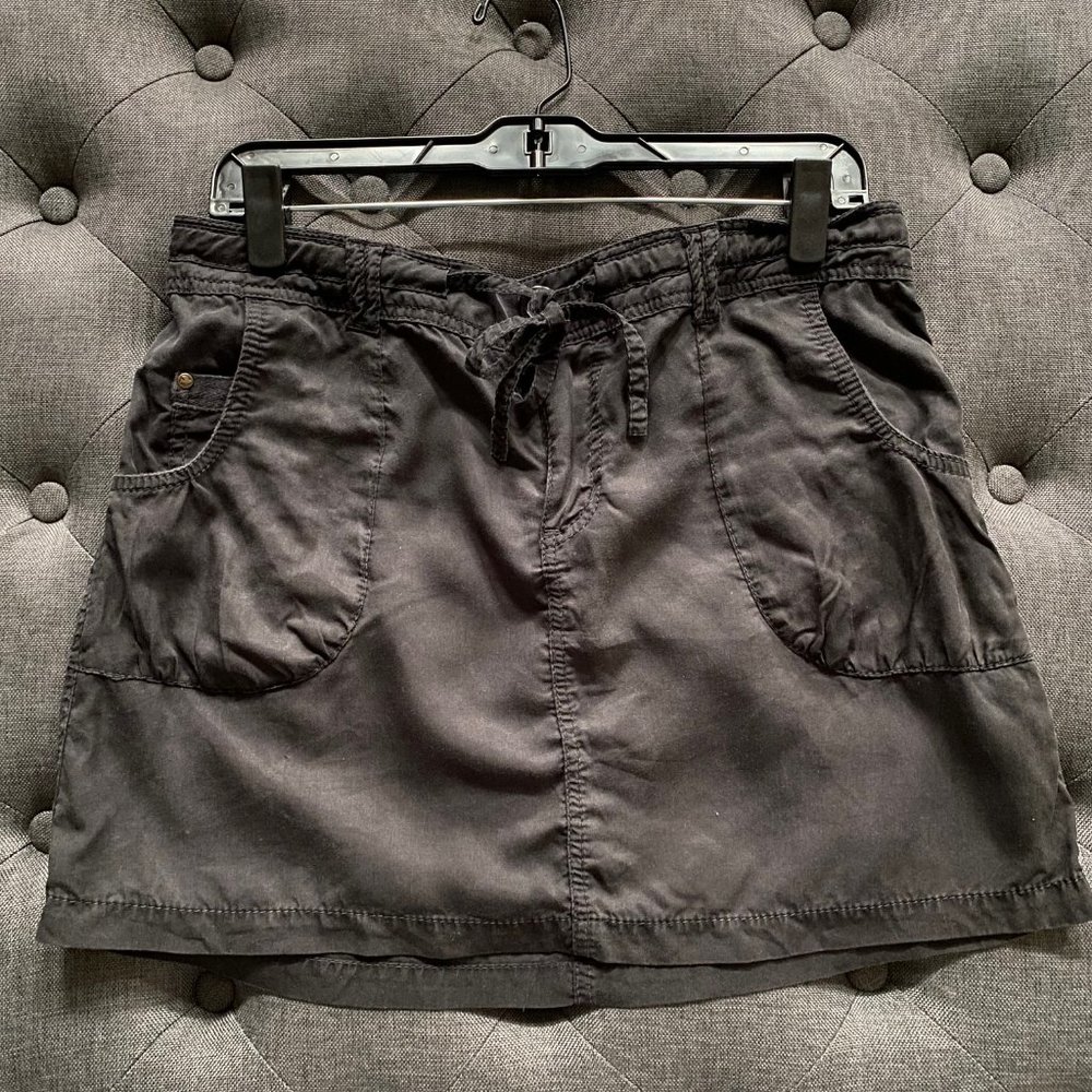Sanctuary Mini Skirt with Front Pockets and Tie Waist